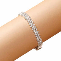Luxury Crystal Adjustable Anklet - Gold Or Silver Option