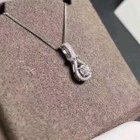 Crystal Teardrop Knot Pendant