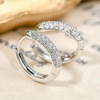 Elegant Crystal Hoop Earrings
