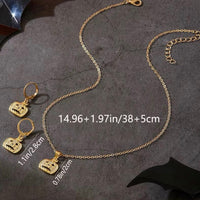 Crystal Pumpkin Earring & Pendant Set