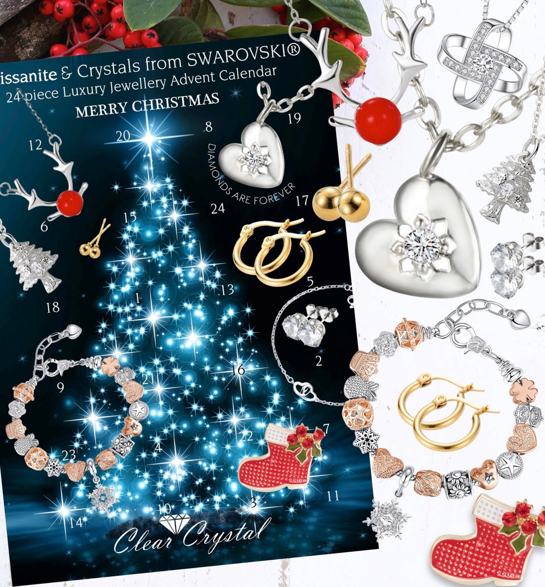 Moissanite Diamond & Crystal Jewellery Advent