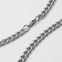 Stainless Steel Curb Chain Necklace 7mm