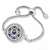 Multi-Colour Insert Essential Oil & Perfume Adjustable Bracelet