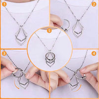 Crystal Ring Keeper Holding Necklace available in Silver, Gold & Rose Gold