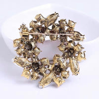 Gorgeous Luxury Elegant Crystal & Colourful Stone Pin Fancy Fashion Broach