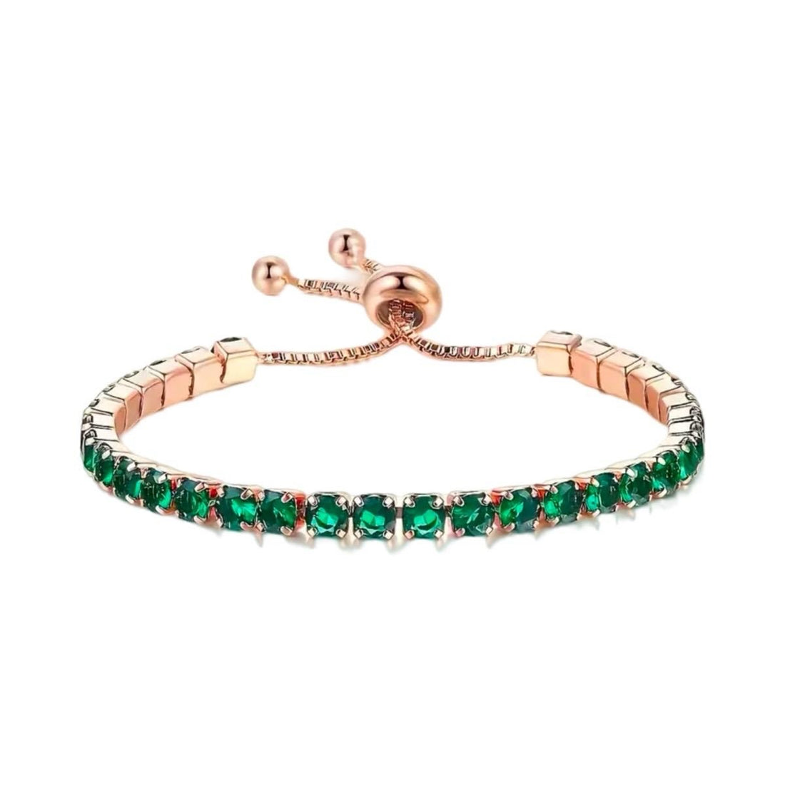 Adjustable Friendship Crystal Bracelet 4 colours and Rose Gold Tone