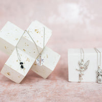 Cat Necklace with Crystals