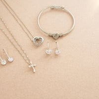 Cross Pendant made with Premium Crystals