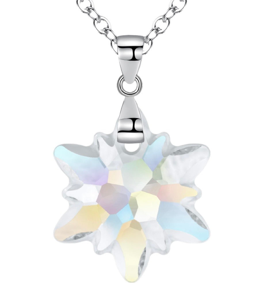 Premium Crystal Snowflake Necklace