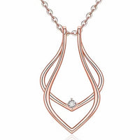 Crystal Ring Keeper Holding Necklace available in Silver, Gold & Rose Gold