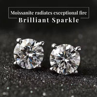 GRA Certified Moissanite Solitaire Set 925 Solid Silver KRKC Moissanite Necklace for Women, Gifts for Her, 2-3CT Lab-Grown Diamond Solitaire Pendant Necklace, White Gold S925 Sterling Silver Necklace for Christmas