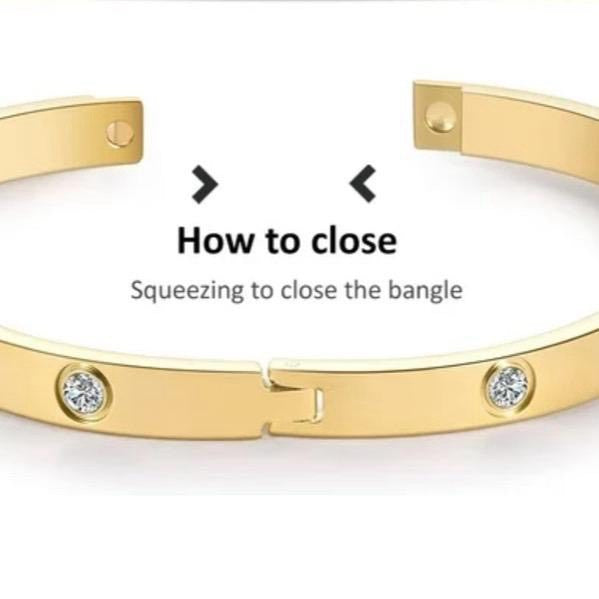 Conditional Love Bracelet in Gold, Silver & Rose