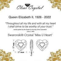 2 x Queen Elizabeth ll Memorial Necklaces with premium Crystal
