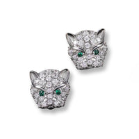 Diamanté Cat Studs