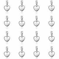 7CT SIMULATED SAPPHIRE RHODIUM PLATED SINGLE ROW BRACELET WITH CHARM
