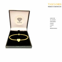 Natural Diamond Gold Plated Magnetic Clasp Bracelet