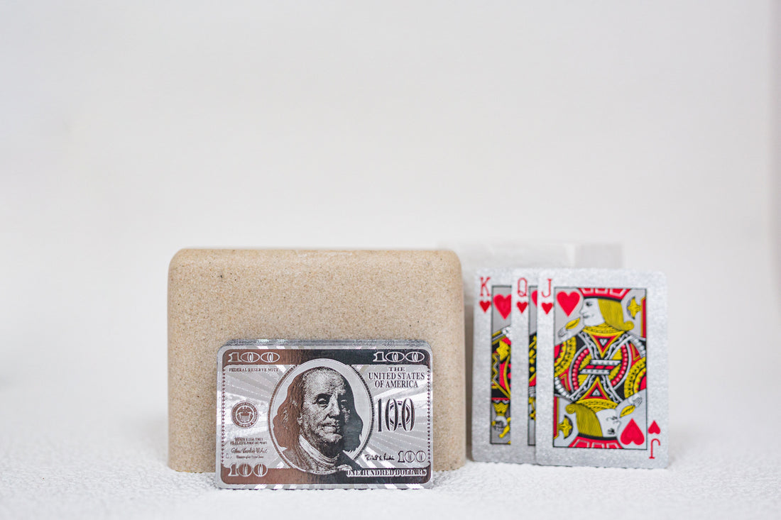 Silver Plated Playing Cards