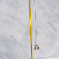Double Heart Pendant Necklace made with Premium Crystals