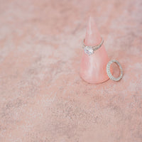 3.00CT Simulated Sapphire Rhodium Plated Eternity Band