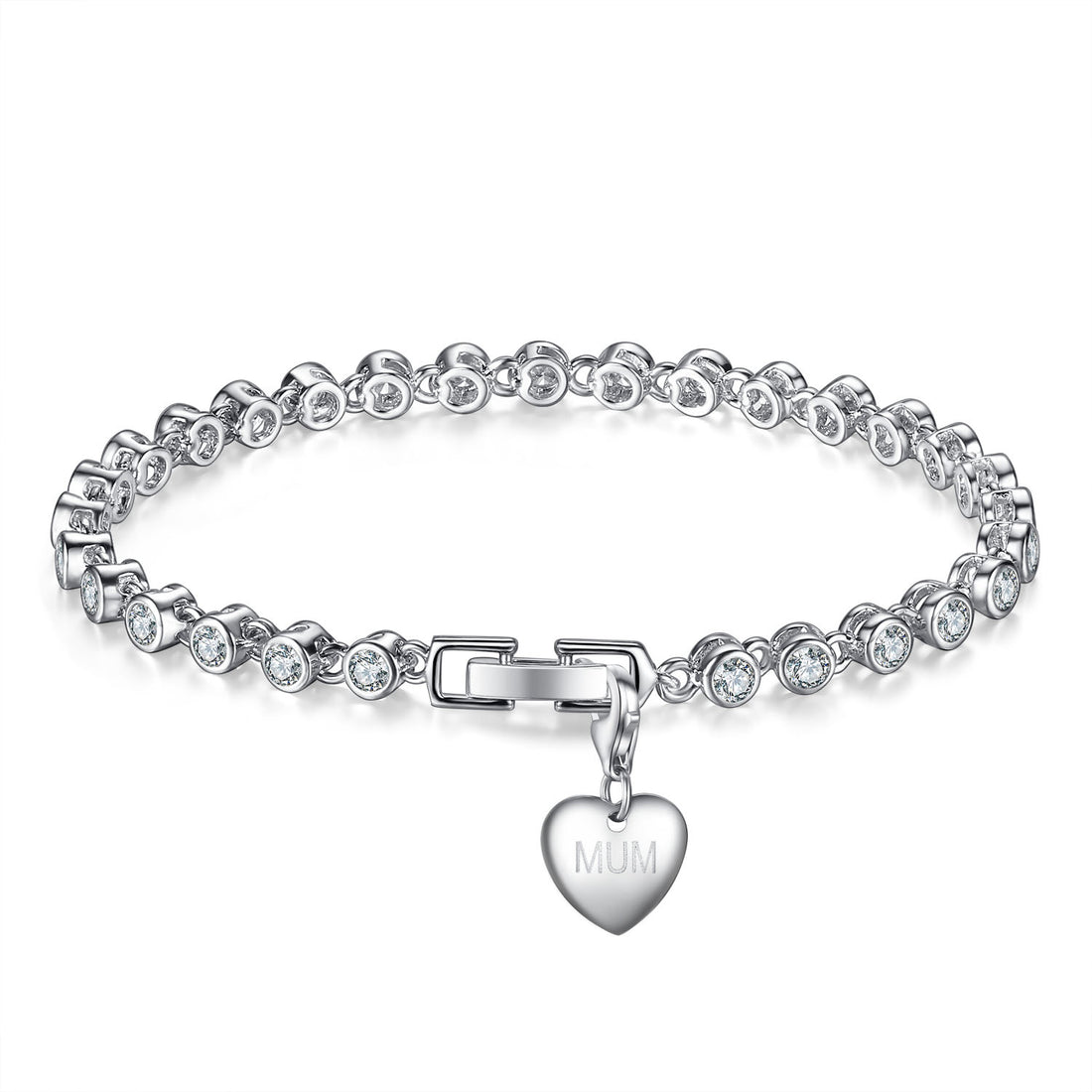 3.00 CTTW Simulated Sapphire & 18K Gold Filled Bracelet