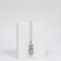 Crystal Encrusted Teddy Bear Pendant