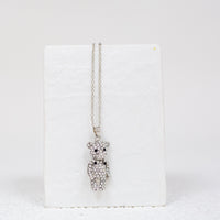 Crystal Encrusted Teddy Bear Pendant