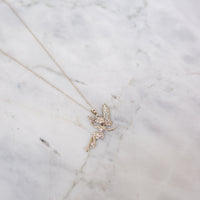 Crystal Crystal Encrusted Fairy Pendant