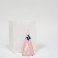 2.5 Carat Marquis Cut Blue Simulated Sapphire Rhodium Plated Ring