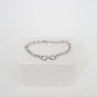 Multi Link Infinity Bracelet With Optional Engraved Charm