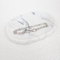 Multi Link Infinity Bracelet With Optional Engraved Charm