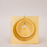 Crystal & Pearl Bee Necklace