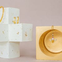 Crystal & Pearl Bee Necklace