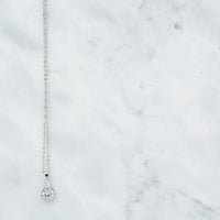 Double Solitaire Pendant and Earring Set