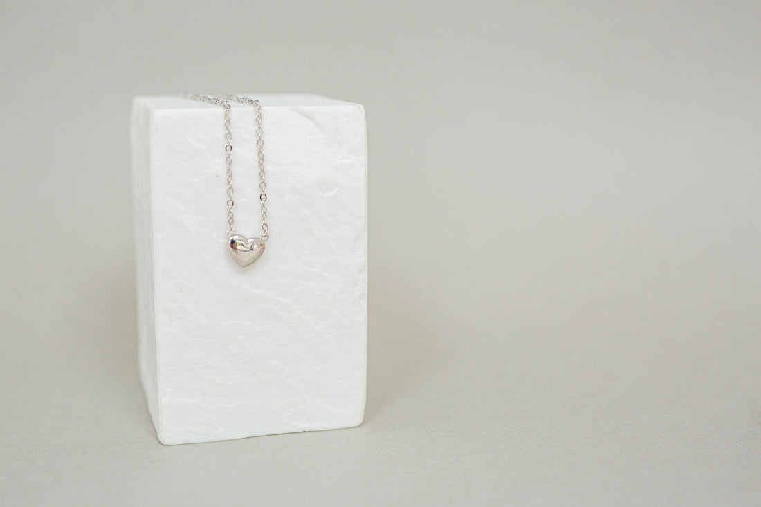 Natural Diamond Heart Pendant cttw 0.005