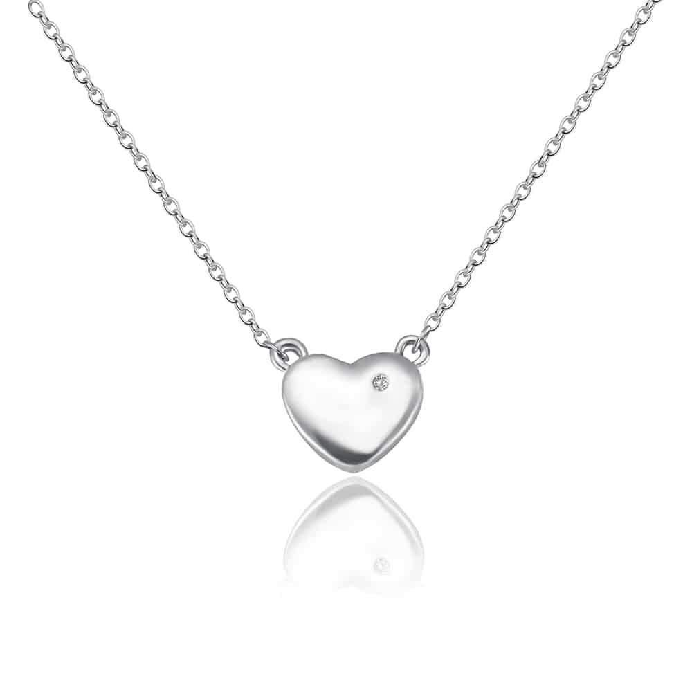 Natural Diamond Heart Pendant cttw 0.005