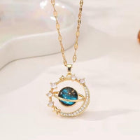 Stars in the Sky Crystal Celestial Pendant available in Silver or Gold