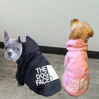 The Dog Face Hoodie for Small to Medium Dogs 3-11KG options available in 2 colours Pink or Black