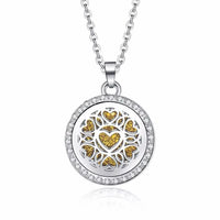 Crystal Multi-Colour with Insert Essential Oil & Perfume Necklace