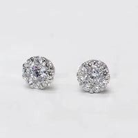 Crystal Stud Exquisite Earrings available in Clear, Green, Pink & Blue