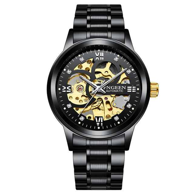 Automatic Skeleton Watch - Black
