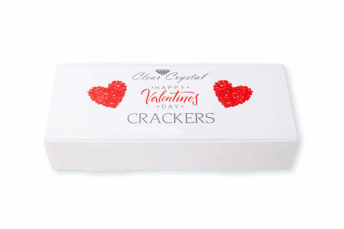 Valentines Day Crackers made with the Worlds Finest Crystals