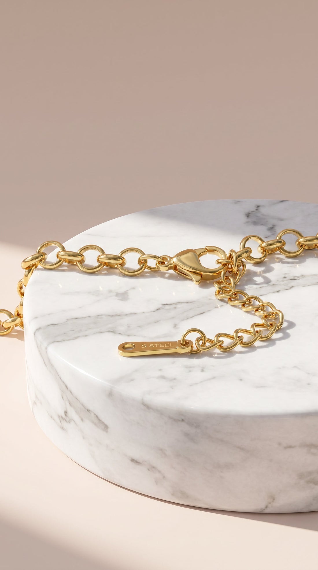Cherry Gold Plated Steel Crystal Pendant Necklace