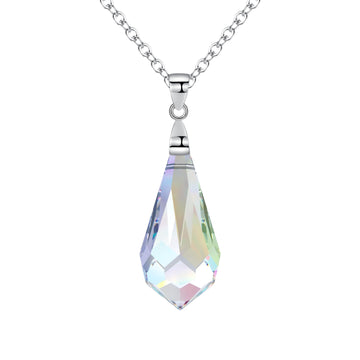 Fine Austrian Crystal Necklace with S925 Silver Chain