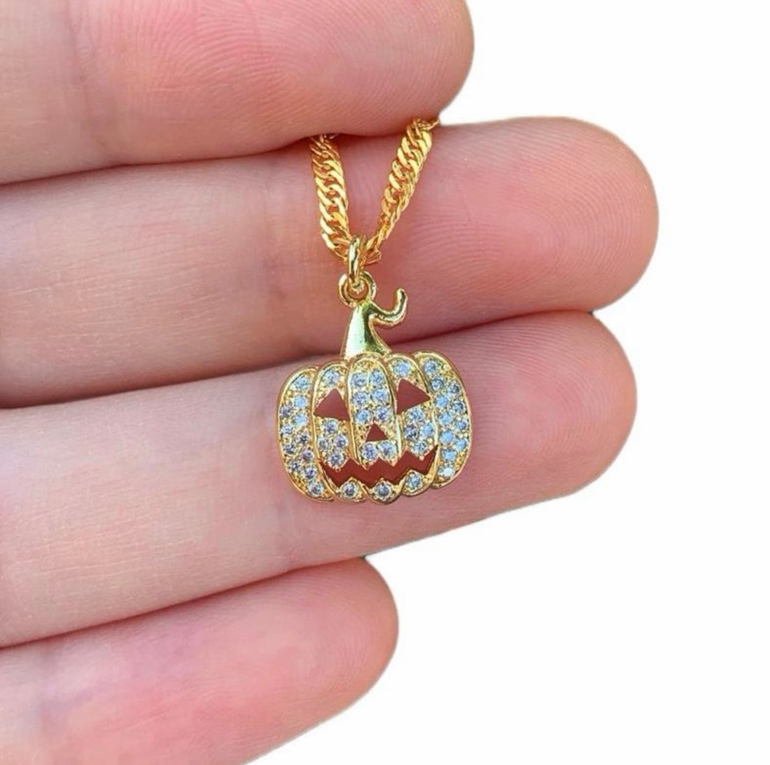 Crystal Pumpkin Earring & Pendant Set