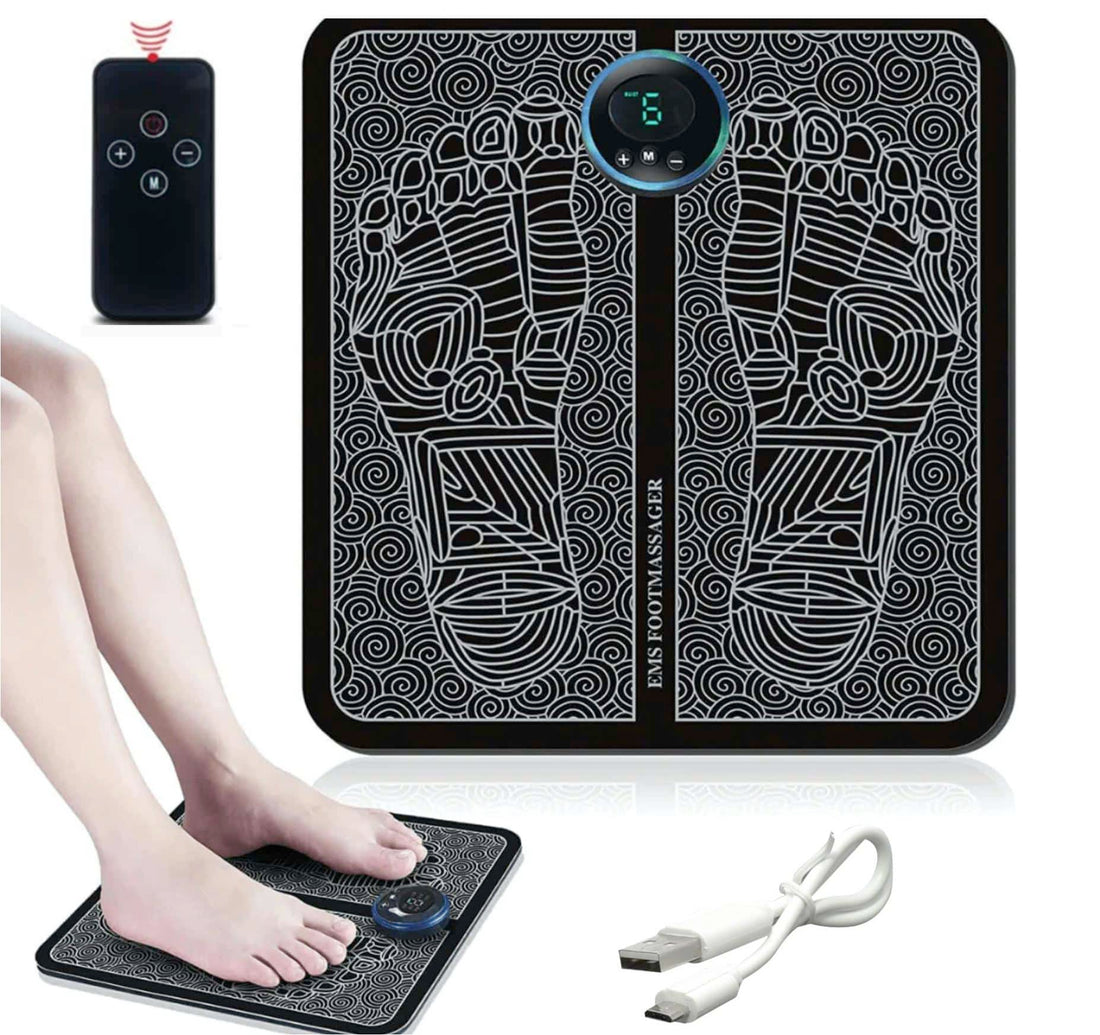 EMS Foot Massage Pad with Choice of 4D Memory Foam Insoles