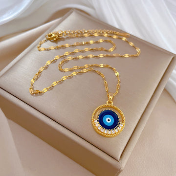 Gold Filled 18K Devils Eye Necklace
