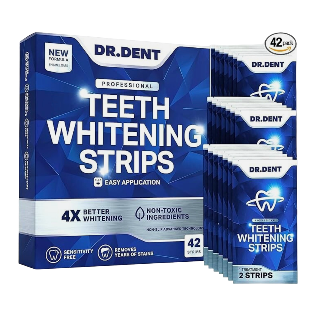 Dr. Dent Teeth Whitening Strips 42 (21 treatments)