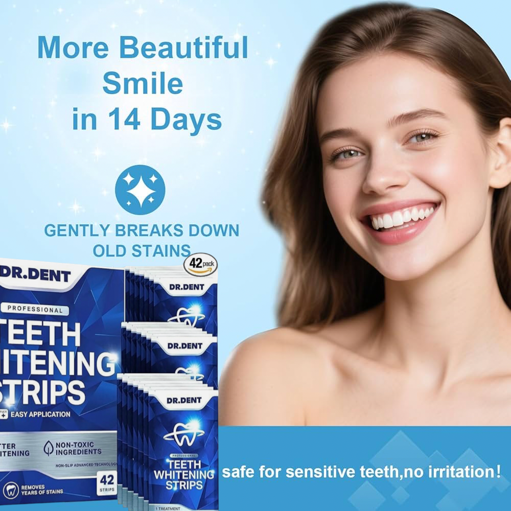 Dr. Dent Teeth Whitening Strips 42 (21 treatments)