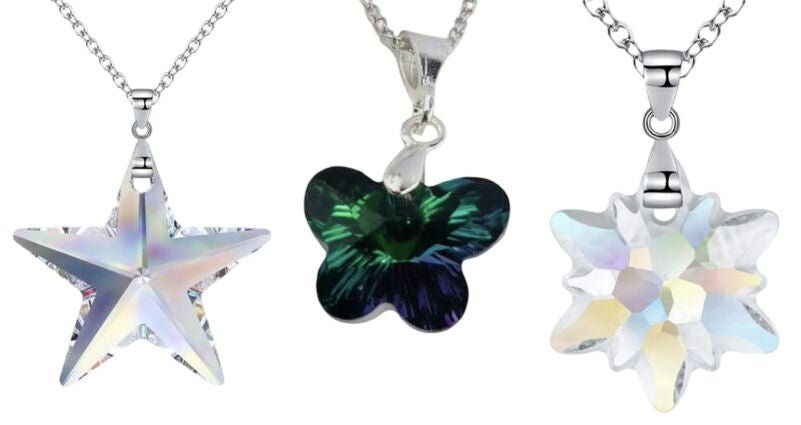 Three Premium Crystal Necklaces