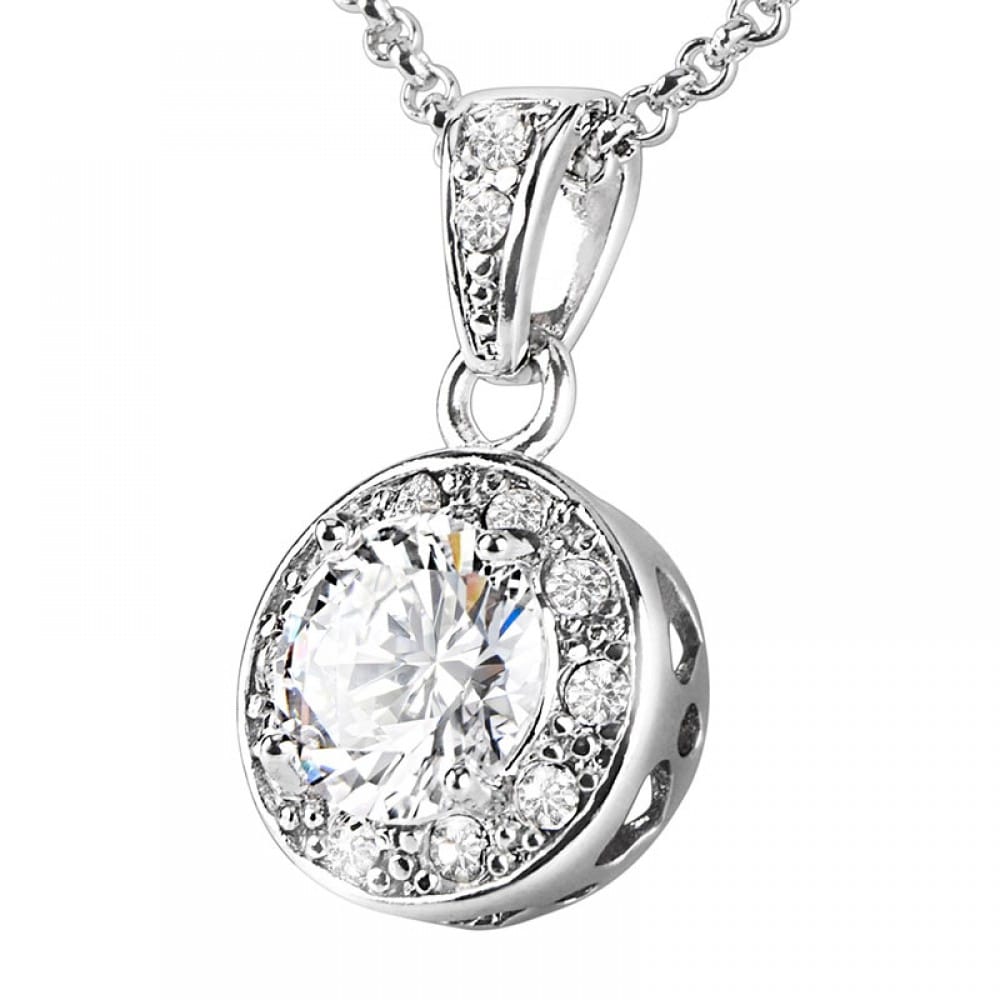 SOLITAIRE PENDANT & DROP EARRINGS SET MADE WITH THE WORLDS FINEST CRYSTALS